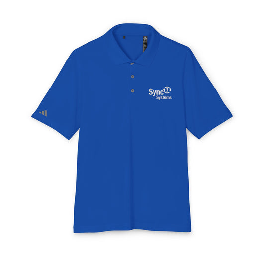 Blue Performance Polo - Sync 1 Systems Logo Shirt