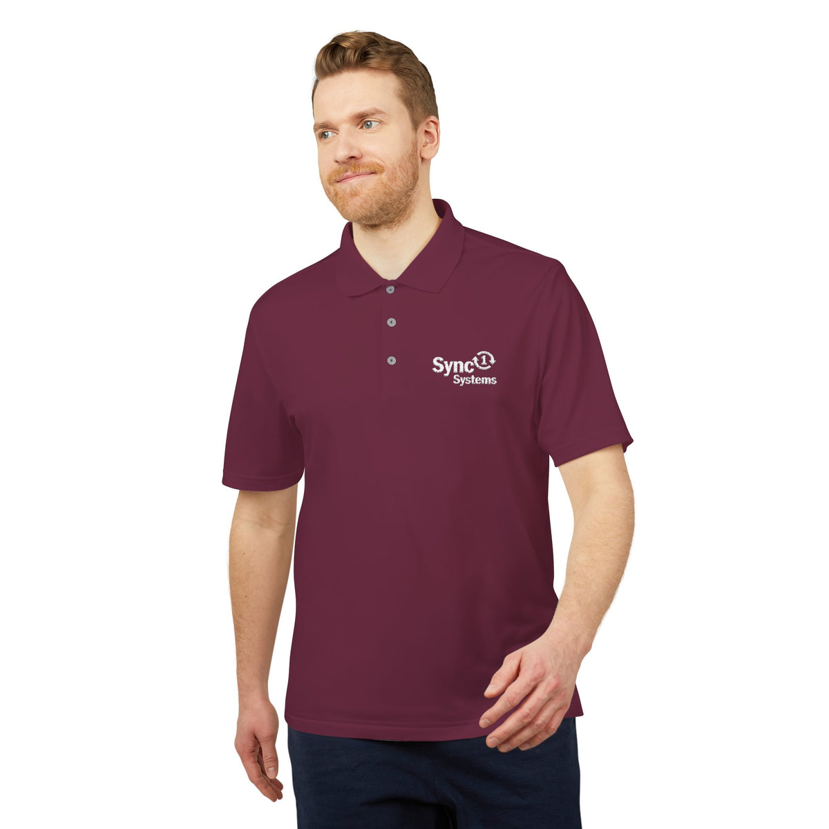 Performance Polo - Sync 1 Systems Logo Shirt