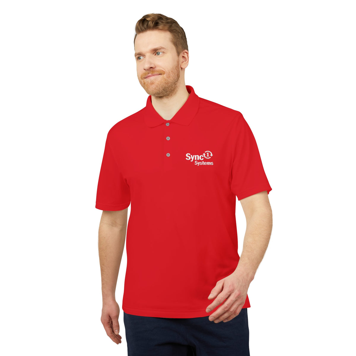 Performance Polo - Sync 1 Systems Logo Shirt