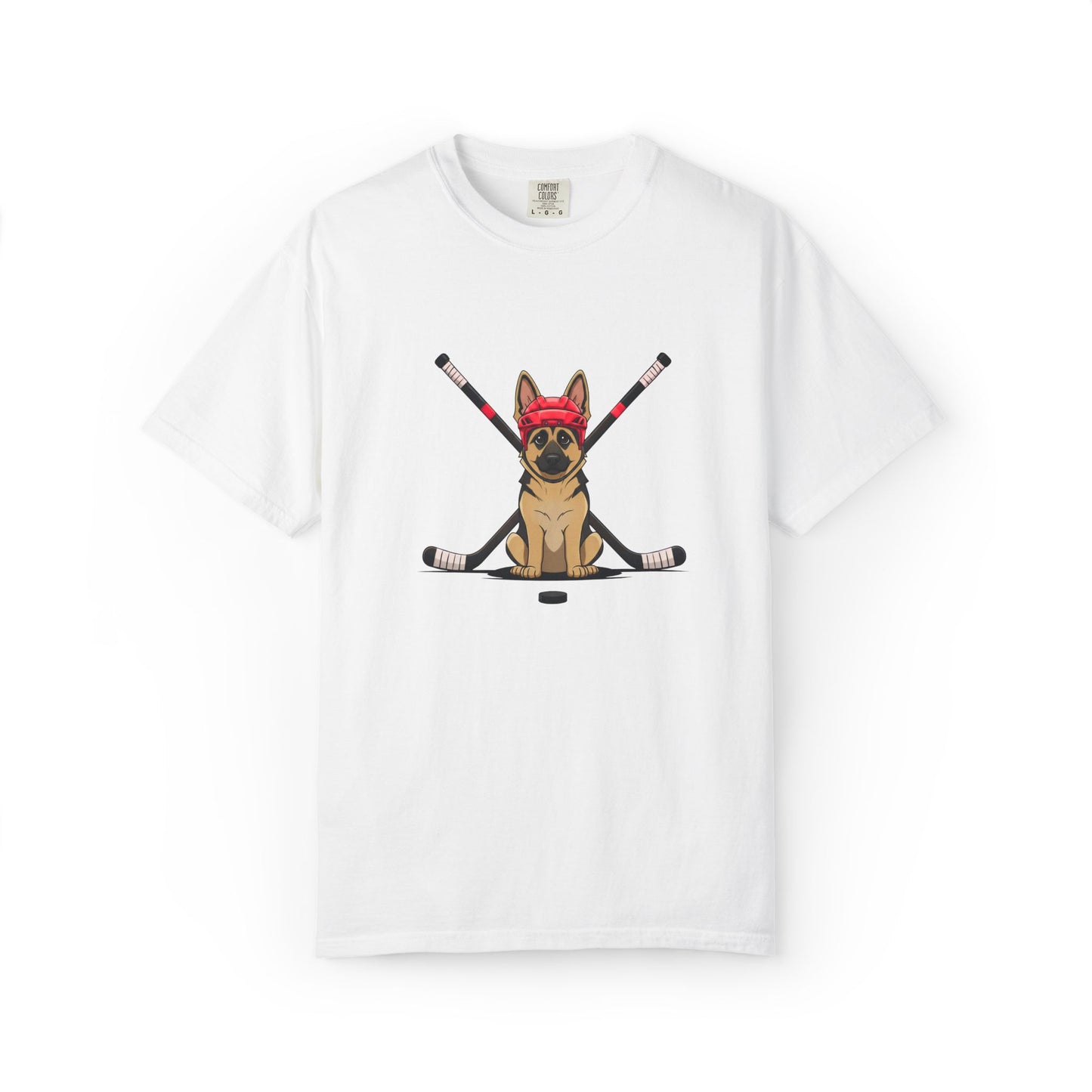 Ice Hounds German Shepard (Red Helmet) Hockey Tee