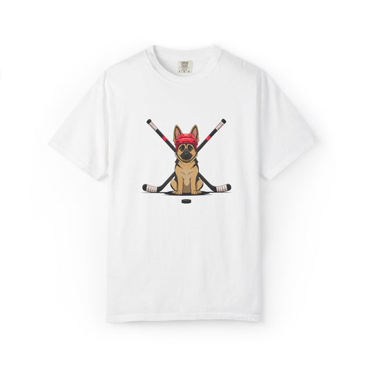 Ice Hounds German Shepard (Red Helmet) Hockey Tee